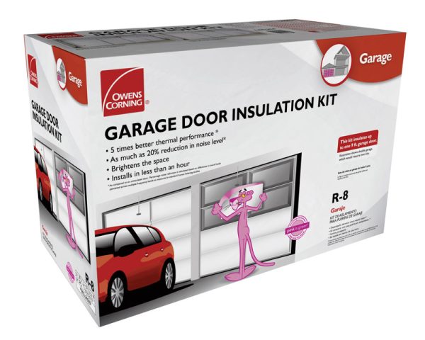 Owens Corning 22 in. W X 54 in. L R-8 Faced Fiberglass Garage Door Insulation Kit Roll 65 sq ft