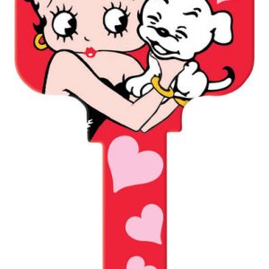 Hillman Betty Boop Pals Forever House Key Blank 66/97 KW1/KW10 Single For Kwikset and Titan Locks