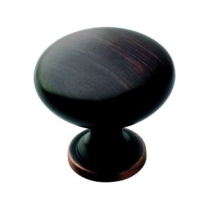 Amerock Allison Round Cabinet Knob 1-1/4 in. D 1-1/8 in. Oil Rubbed Bronze 1 pk