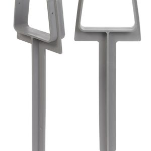 Amerimax 10.5 in. H X 3 in. W X 2 in. L Gray Vinyl K Downspout Anchor
