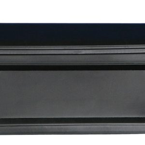Gibraltar Mailboxes Windsor Plastic Wall Mount Black Mailbox