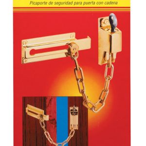 Prime-Line 3.25 in. L Bright Brass Brass Chain Door Guard