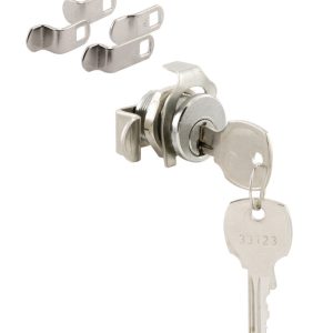 Prime-Line Brushed Nickel Steel Counter Clockwise Mailbox Lock