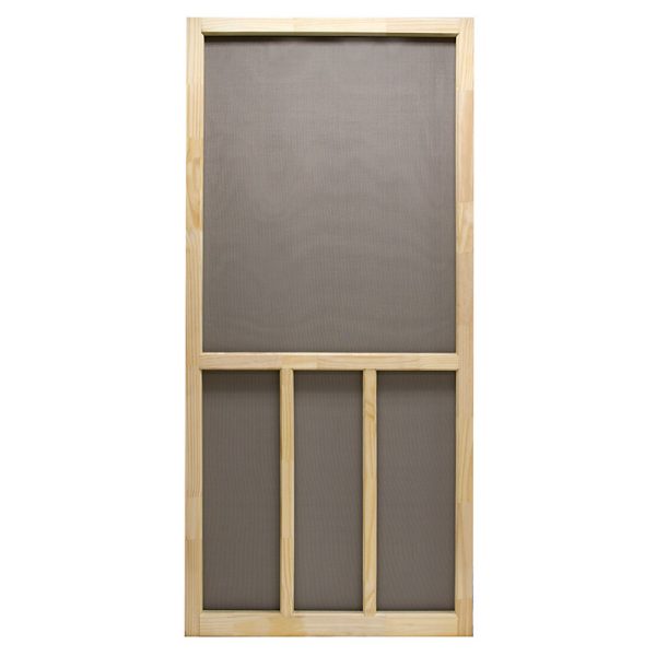Precision 80-1/2 in. H X 32 in. W Aspen Natural Wood Wood Screen Door