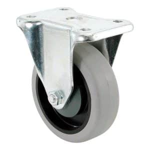 Shepherd Hardware 5 in. D Thermoplastic Rubber Rigid Caster 300 lb 1 pk