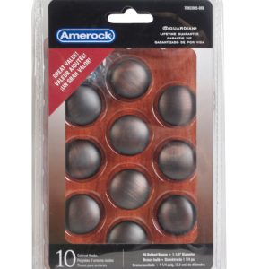 Amerock Allison Round Cabinet Knob 1-1/4 in. D 1-1/8 in. Oil Rubbed Bronze 10 pk