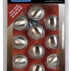 Amerock Allison Round Cabinet Knob 1-1/4 in. D 1-1/16 in. Satin Nickel 10 pk