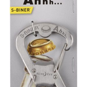 Nite Ize S-Biner 2 in. D Stainless Steel Silver Carabiner Key Holder