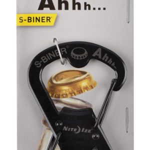 Nite Ize S-Biner 2 in. D Stainless Steel Black Carabiner Key Holder