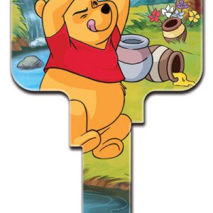 Hillman Disney Winnie The Pooh House Key Blank 66/97 KW1/KW10 Single For Kwikset and Titan Locks