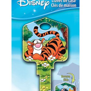 Hillman Disney Tigger Bounce House Key Blank 66/97 KW1/KW10 Single For Kwikset and Titan Locks