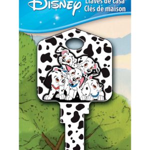 Hillman Disney 101 Dalmatians House Key Blank 66/97 KW1/KW10 Single For Kwikset and Titan Locks