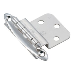 Amerock 2 in. W X 2-3/4 in. L Polished Chrome Steel Decorative Hinge 2 pk