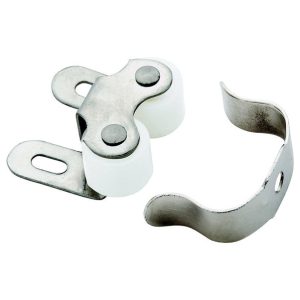 Amerock 1-1/16 in. W X 1 in. D Nickel Steel Roller Catch