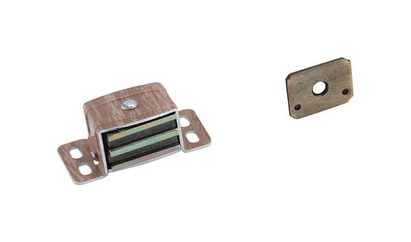 Amerock 1 in. W X 2-3/16 in. D Aluminum Magnetic Catch