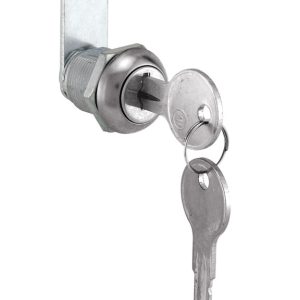 Prime-Line Chrome Silver Stainless Steel Cabinet/Drawer Lock