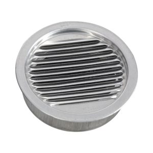 Air Vent 3 in. W X 3 in. L Mill Silver Aluminum Mini Louver