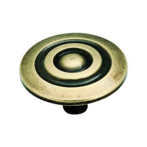 Amerock Allison Round Cabinet Knob 1-1/2 in. D 7/8 in. Antique English 1 pk