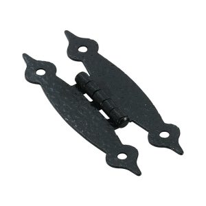 Amerock 1-1/2 in. W X 3-1/2 in. L Black Steel Cabinet Hinge 1 pk