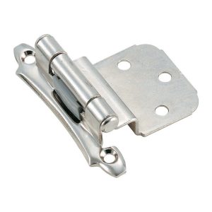 Amerock 2-1/8 in. W X 2-3/4 in. L Polished Chrome Steel Self-Closing Hinge 2 pk