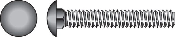 Hillman 3/8 in. X 8 in. L Hot Dipped Galvanized Steel Carriage Bolt 50 pk