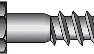 Hillman 1/4 in. X 2-1/2 in. L Hex Hot Dipped Galvanized Steel Lag Screw 100 pk