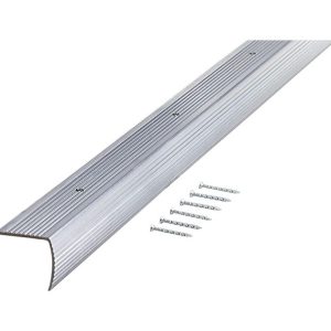 M-D 1.13 in. H X 36 in. L Prefinished Silver Aluminum Stair Edge