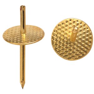 Ook One-Step Brass-Plated One Piece Quick Hanger 40 lb 4 pk