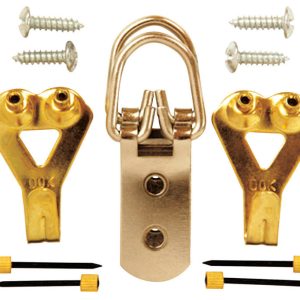Ook Brass-Plated Professional Picture Hanging Set 50 lb 12 pk