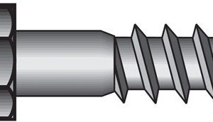 Hillman 1/4 in. X 5 in. L Hex Hot Dipped Galvanized Steel Lag Screw 100 pk