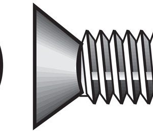 Hillman No. 6-32 X 3/4 in. L Phillips Flat Head Stainless Steel Machine Screws 100 pk