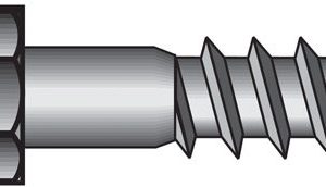 Hillman 5/16 in. X 4 in. L Hex Hot Dipped Galvanized Steel Lag Screw 50 pk