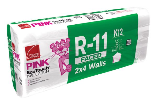 Owens Corning Eco Touch 23 in. W X 93 in. L 11 Kraft Faced Fiberglass Insulation Batt 237.67 sq ft
