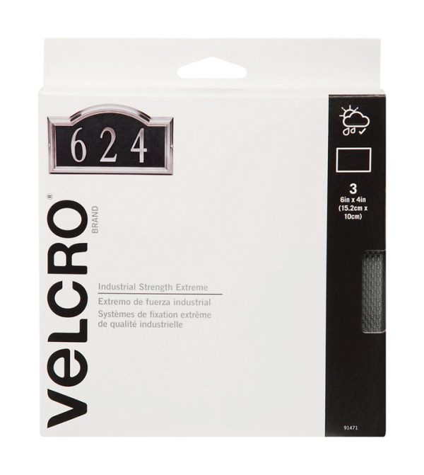 Velcro Strips 4 in. L 3 pk
