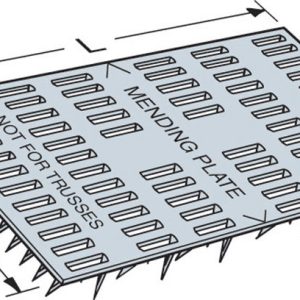 Simpson Strong-Tie 6 in. H X 0.4 in. W X 3 in. L Galvanized Steel Mending Plate