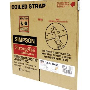 Simpson Strong-Tie 0.63 in. H X 1.25 in. W 16 Ga. Steel Coiled Strap