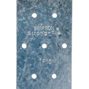 Simpson Strong-Tie 5 in. H X 0.04 in. W X 1.8 in. L Galvanized Steel Tie Plate