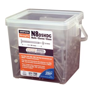 Simpson Strong-Tie 8D 1-1/2 in. Wood Joiner Hot-Dipped Galvanized Steel Nail Round Head 5 lb