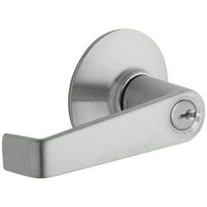 Schlage Elan Satin Chrome Storeroom Lockset 1-3/4 in.