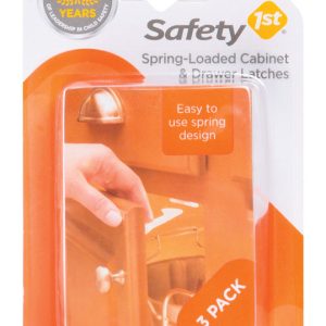Safety 1st White Plastic Spring Latches 3 pk