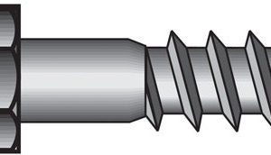 Hillman 3/8 in. X 2-1/2 in. L Hex Hot Dipped Galvanized Steel Lag Screw 50 pk