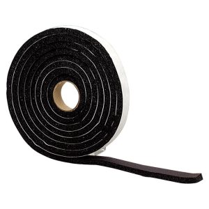 M-D Black Rubber Weather Stripping Tape 10 ft. L X 3/8 in.