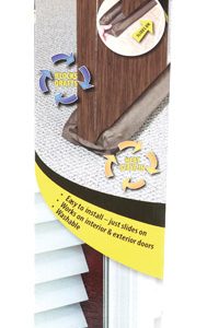 M-D Draft Buster Brown Cloth/Foam Door and Window Seal 3 ft. L X 3-11/32 in.