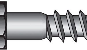 Hillman 3/8 in. X 5 in. L Hex Hot Dipped Galvanized Steel Lag Screw 50 pk