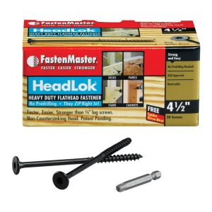 FastenMaster HeadLok 4-1/2 in. L Spider Flat Head Deck Screws 50 pk