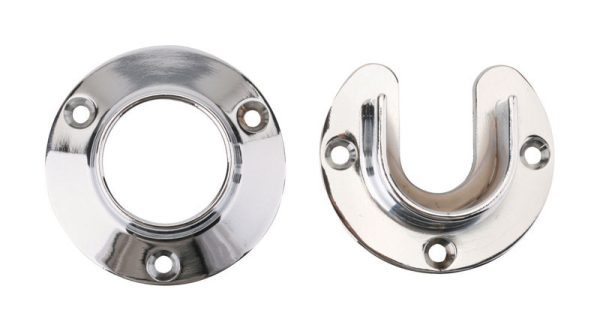 Knape & Vogt Pro HD 7/8 in. L X 1-3/8 in. D Chrome Steel Rod Socket