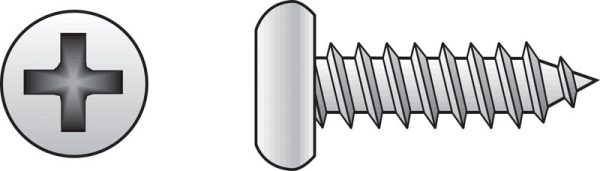 Hillman No. 10 X 1-1/2 in. L Phillips Pan Head Sheet Metal Screws 100 pk