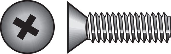 Hillman No. 6-32 X 1 in. L Phillips Flat Head Zinc-Plated Steel Machine Screws 100 pk