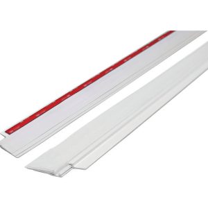 M-D Cinch White Aluminum/Vinyl Weatherstrip For Doors 36 in. L X 1/4 in.