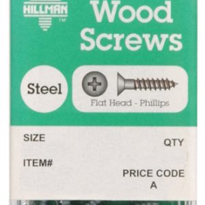 Hillman No. 8 X 2 in. L Phillips Zinc-Plated Wood Screws 8 pk